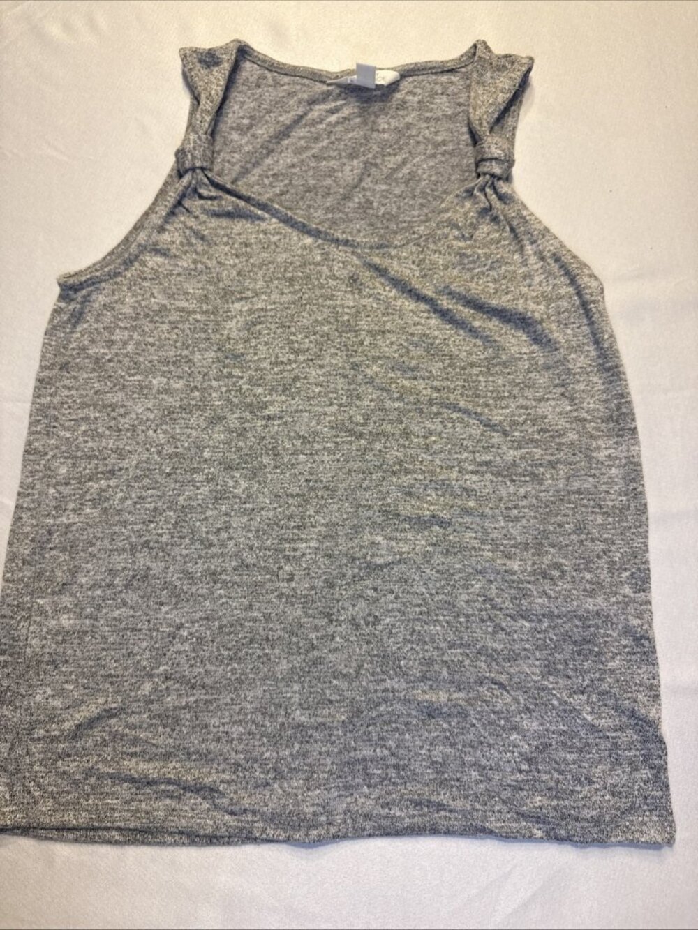 Women's Market & Spruce Gray Tie Knit Tank Top Size M